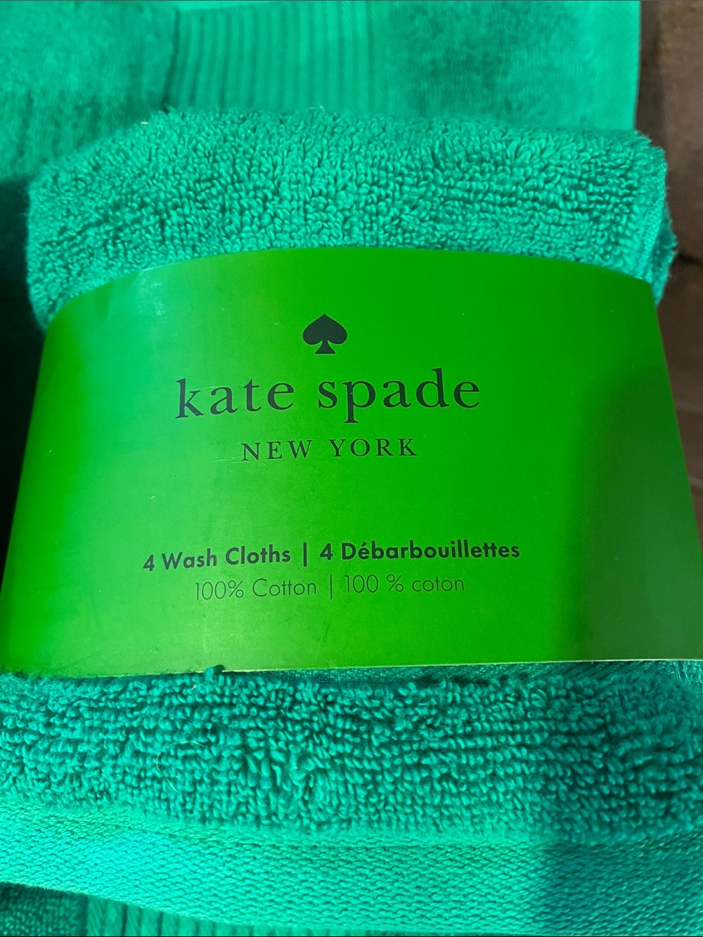 kate spade green towel set - Picture 2 of 4